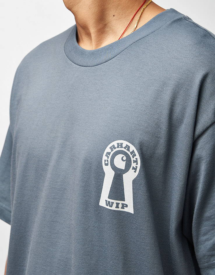 Carhartt WIP S/S Locked T-Shirt - Cozy Blue