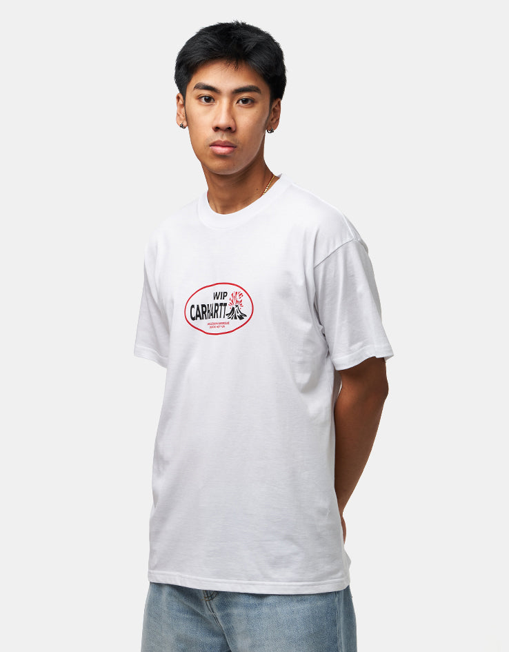 Carhartt WIP S/S Harlekin BBQ T-Shirt - White