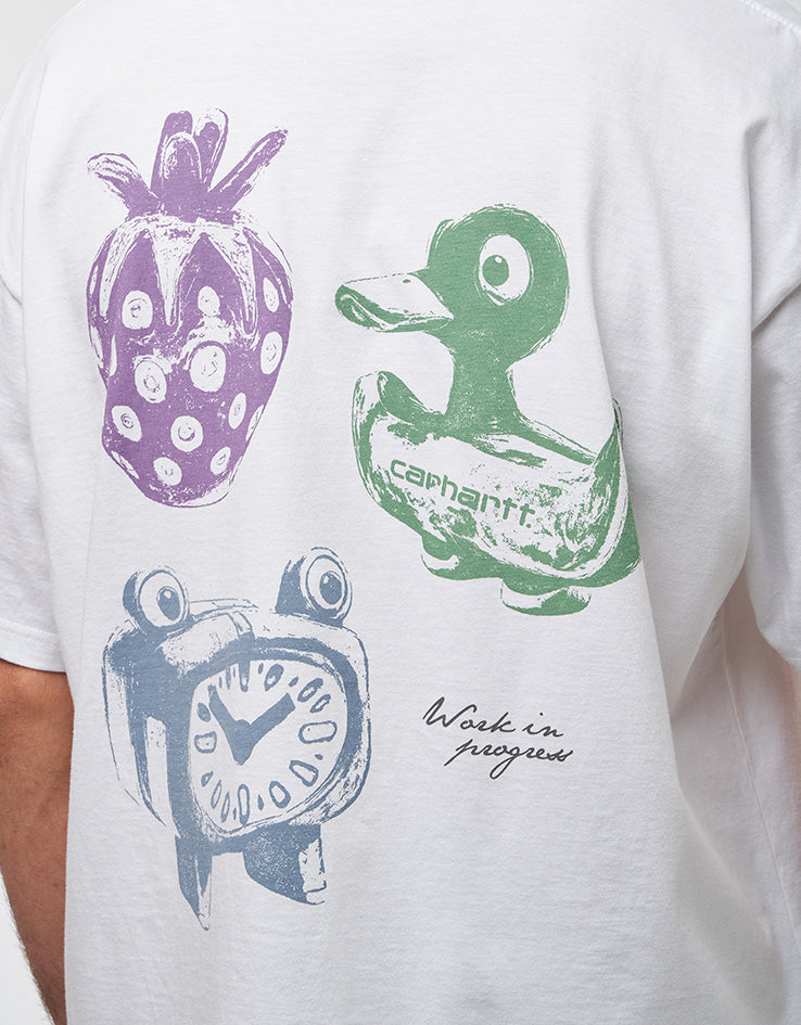 Carhartt WIP S/S Forma T-Shirt - White (Heavy Stone Wash)