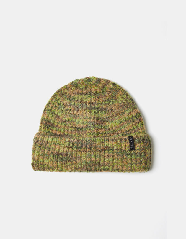 Autumn Marbled Knit Beanie - Green