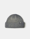 Autumn Cord Double Roll Beanie - Navy