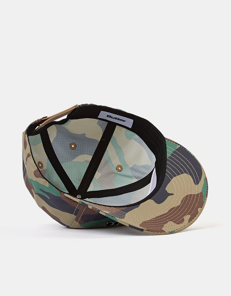 Butter Goods Glint Snapback Cap - Woodland Camo