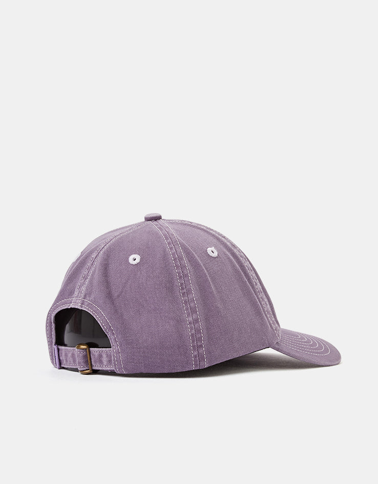 Butter Goods Rounded Logo 6 Panel Cap - Washed Eggplant