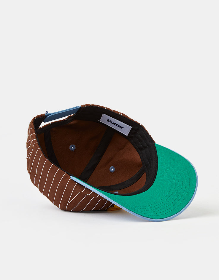 Butter Goods League Baseball Cap - Brown / Sky Blue