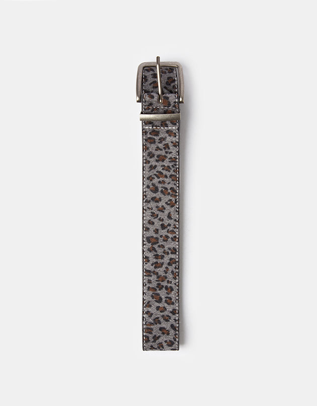 Butter Goods Animal Hide Belt - Grey Leopard