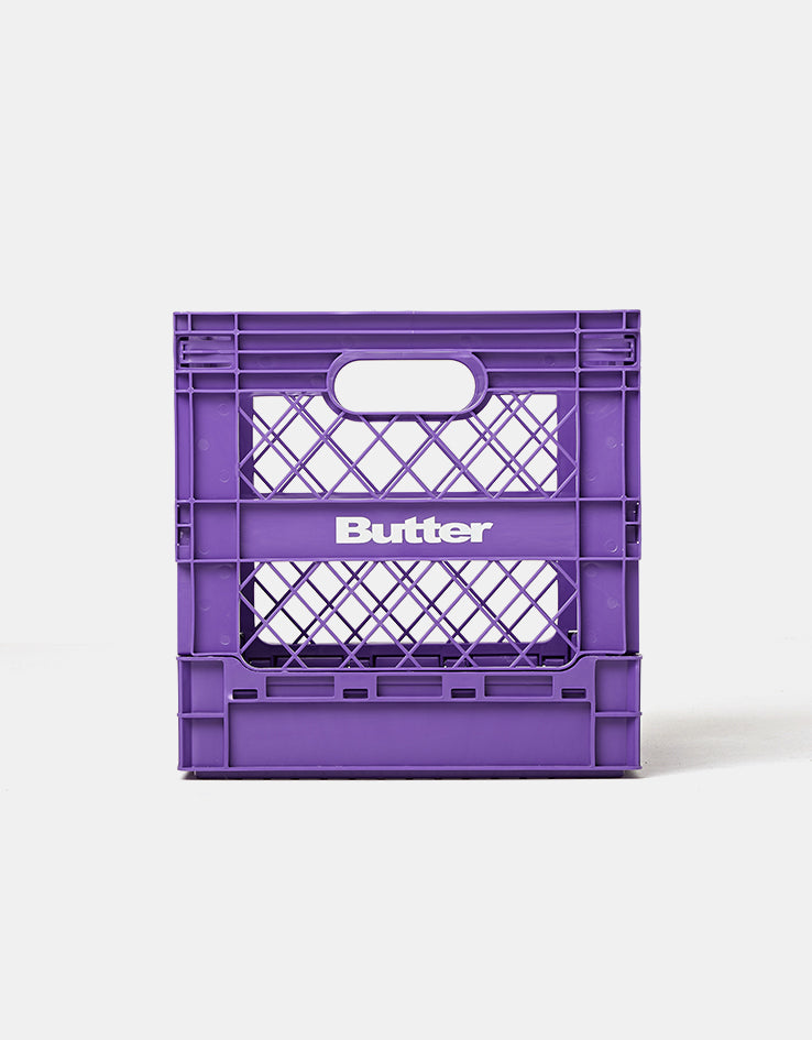 Butter Goods Collapsible Record Crate - Purple