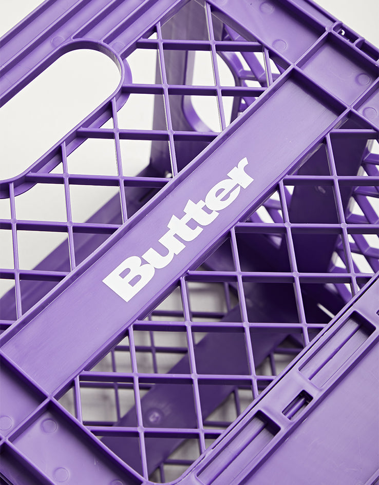 Butter Goods Collapsible Record Crate - Purple
