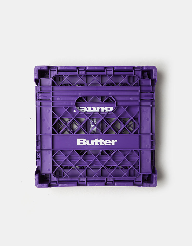 Butter Goods Collapsible Record Crate - Purple