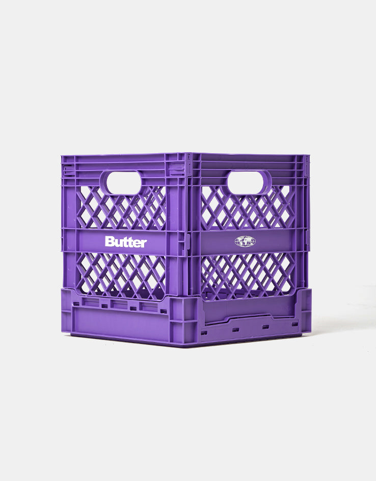 Butter Goods Collapsible Record Crate - Purple