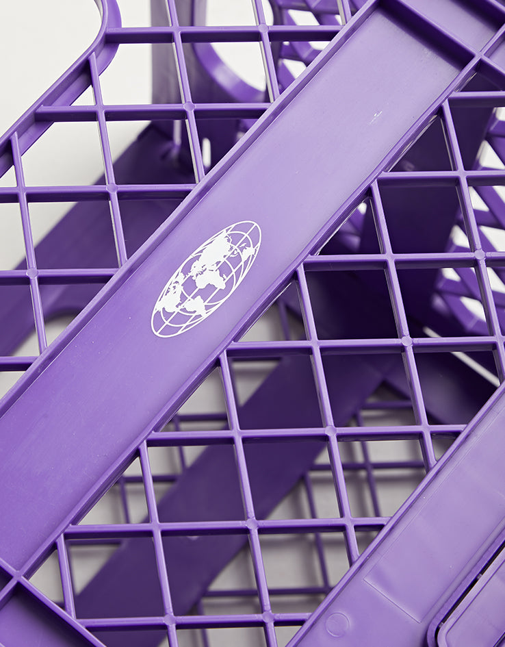 Butter Goods Collapsible Record Crate - Purple
