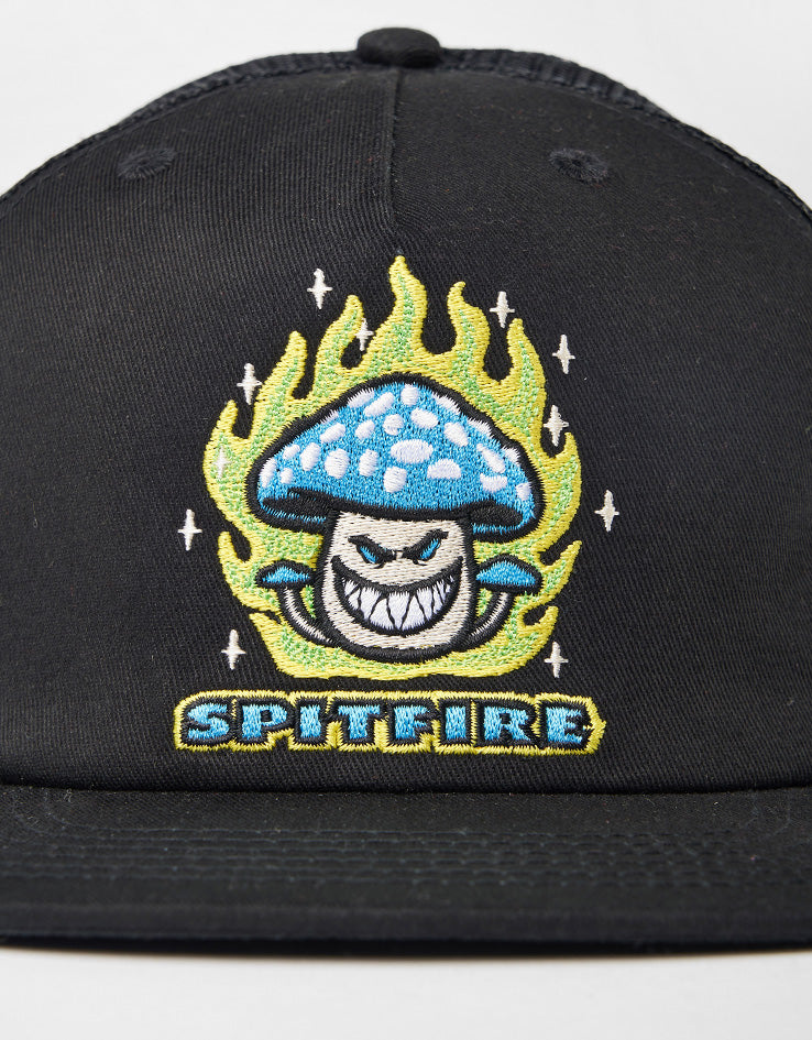 Spitfire Mushroom Bighead Cap - Black/Blue/Green