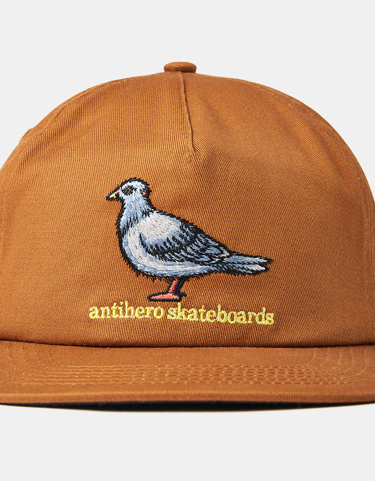 Anti Hero Lil Pigeon Cap - Medium Brown/Yellow