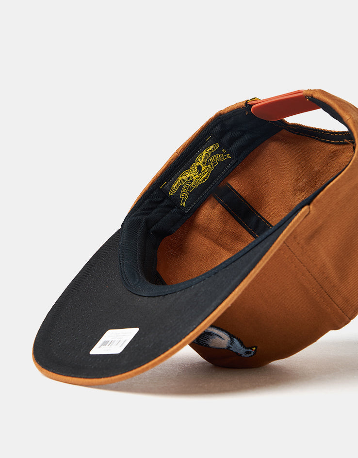 Anti Hero Lil Pigeon Cap - Medium Brown/Yellow