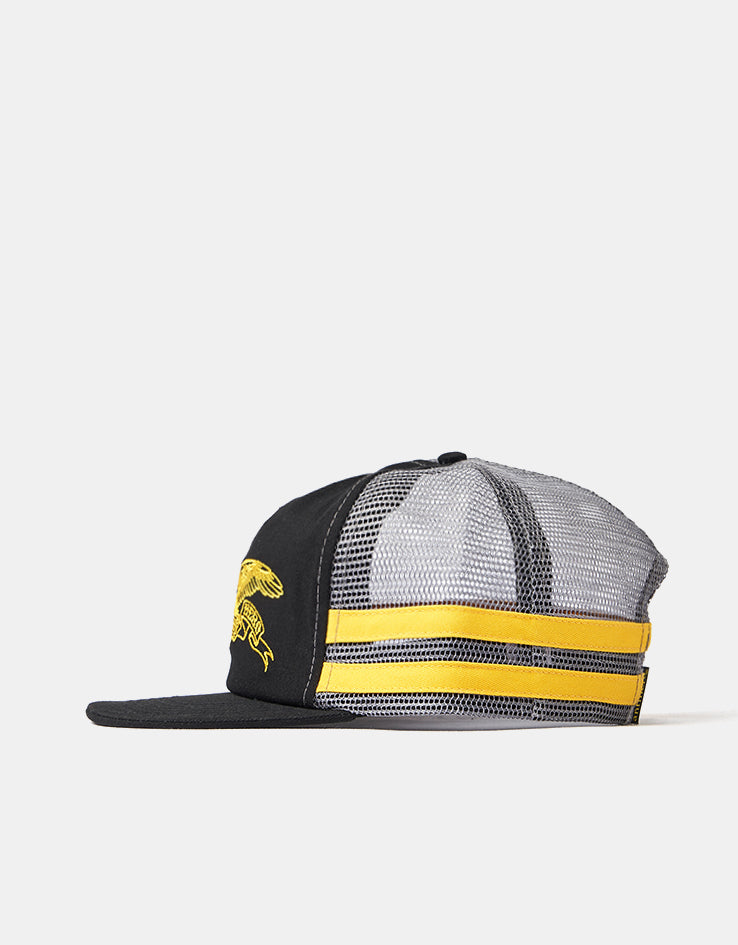 Anti Hero Basic Eagle Mesh Cap - Black/Charcoal/Yellow