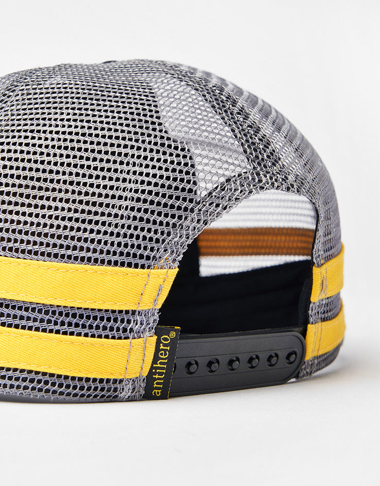 Anti Hero Basic Eagle Mesh Cap - Black/Charcoal/Yellow