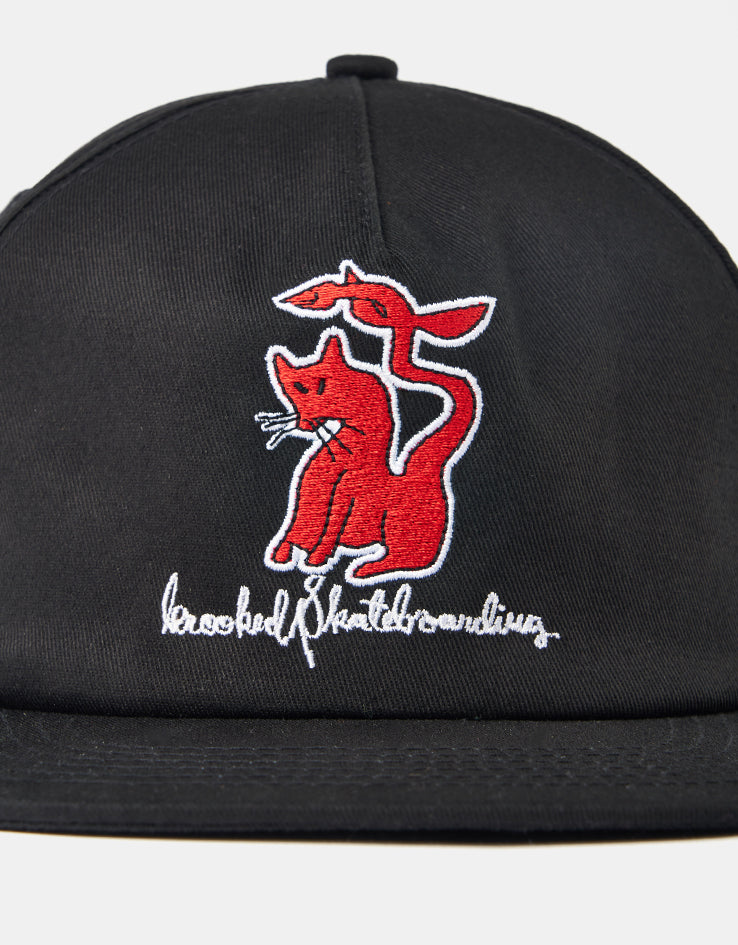 Krooked Kat Serpent Cap - Black/Red