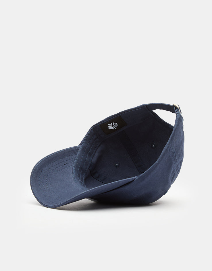Magenta Bossed Dad Cap - Navy