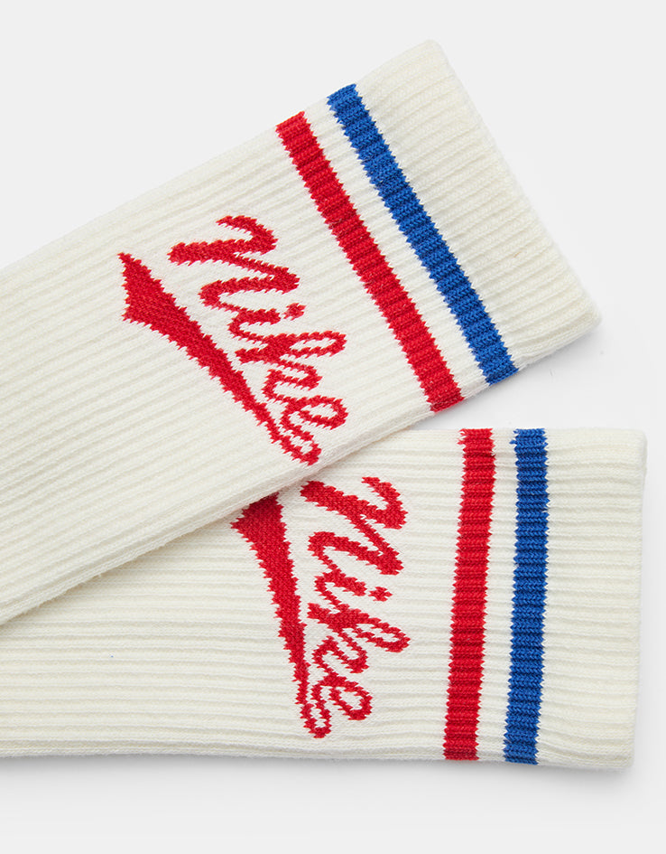 Nike Everyday Plus 3 Pack Crew Socks - Red/Blue Trio