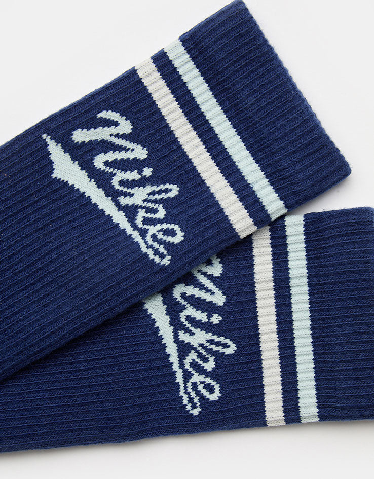 Nike Everyday Plus 3 Pack Crew Socks - Blue/White Trio