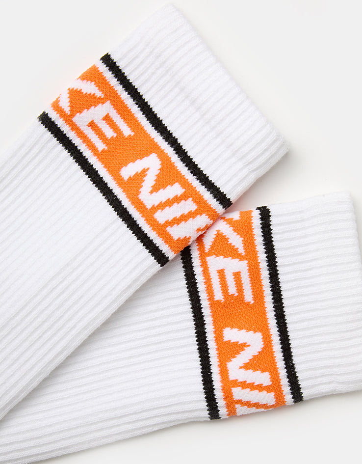 Nike Everyday Plus 3 Pack Crew Socks - White/Black Trio