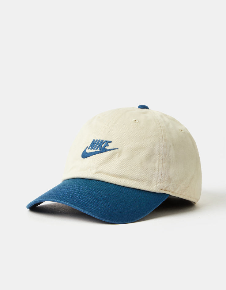 Nike Club Unstructured Futura Wash Cap - Light Khaki/Court Blue/Court Blue