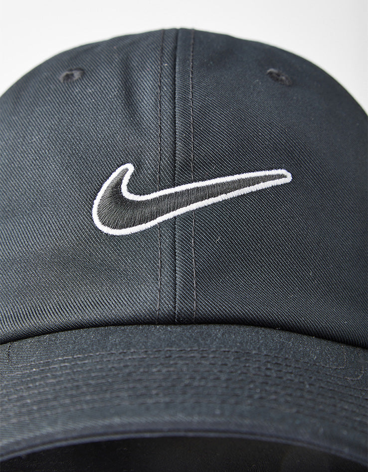 Nike Club Unstructured Swoosh Cap - Black/Black