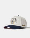 Nike Rise A-Frame Snapback Cap - Sail/Midnight Navy/Team Crimson