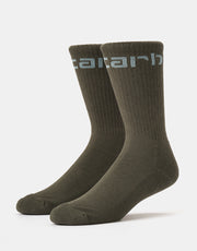 Carhartt WIP Carhartt Crew Socks - Leaf/Tourmaline