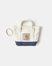Carhartt WIP Mini Tote Bag Keychain - Natural/Blue