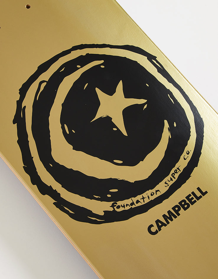 Foundation Campbell Star & Moon Skateboard Deck - 8.38"