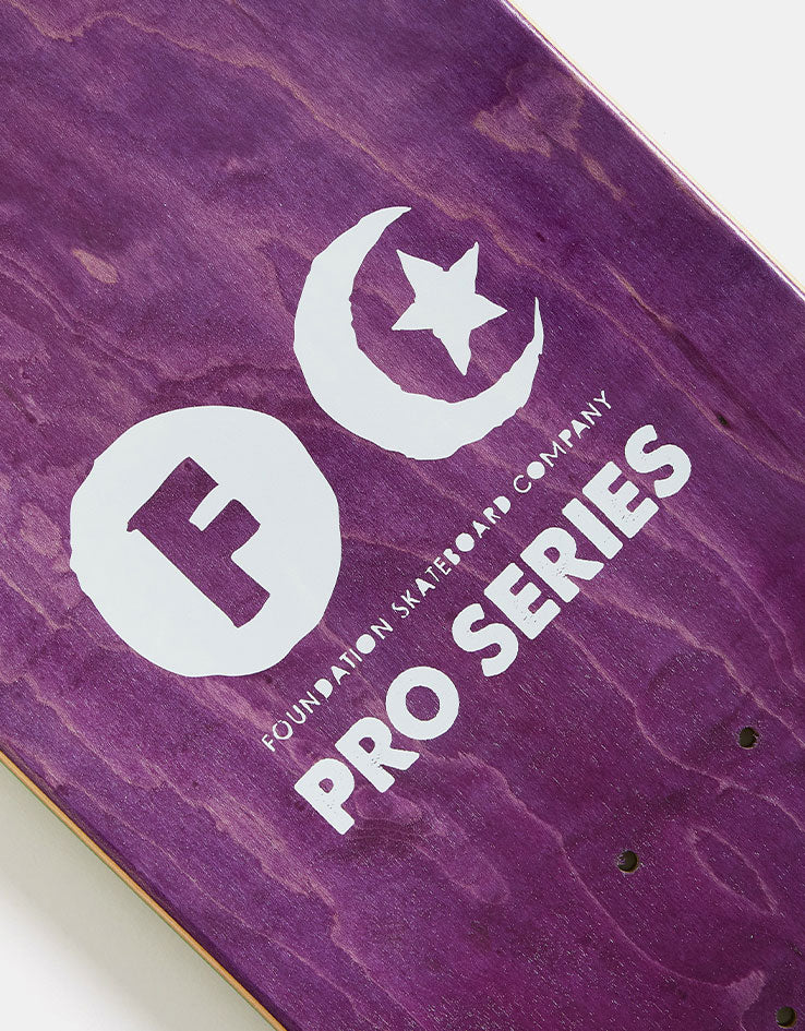 Foundation Campbell Star & Moon Skateboard Deck - 8.38"