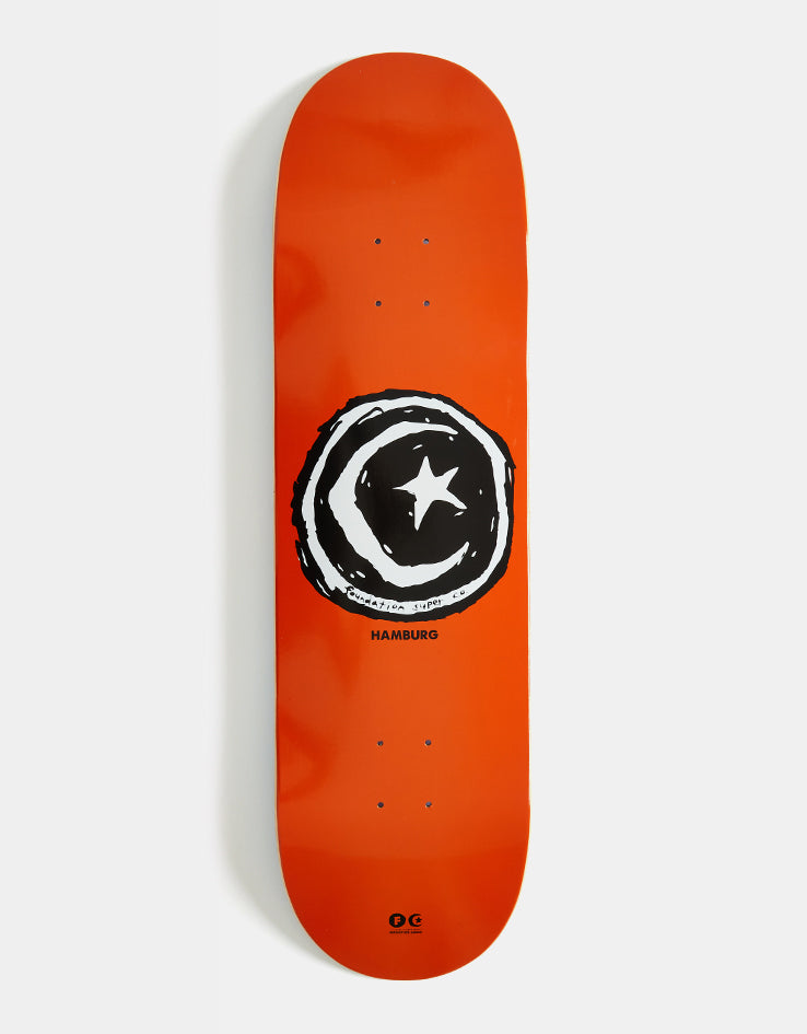Foundation Hamburg Star & Moon Skateboard Deck - 8.75"