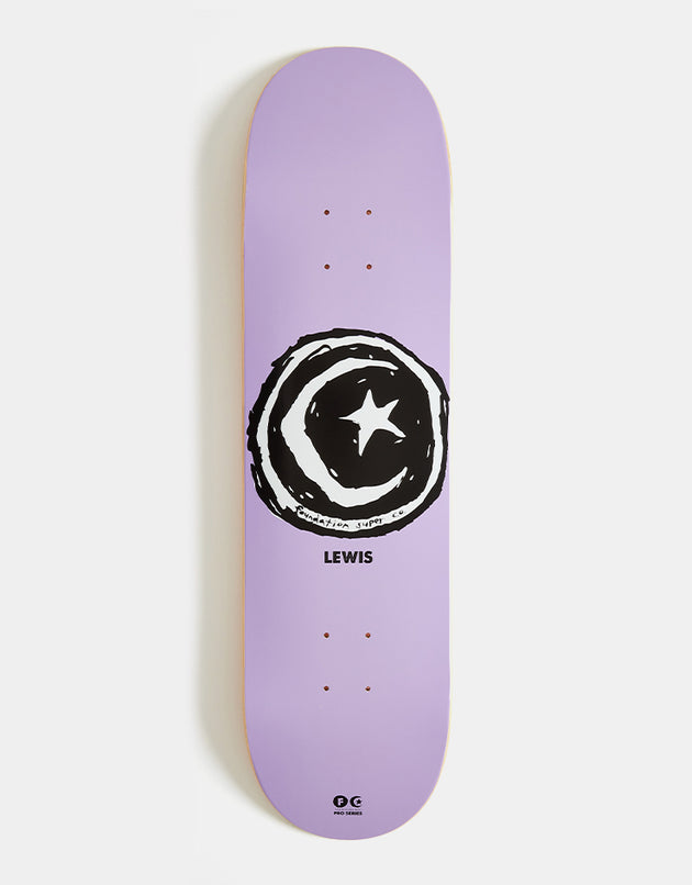 Foundation Lewis Star & Moon Skateboard Deck - 8.25"