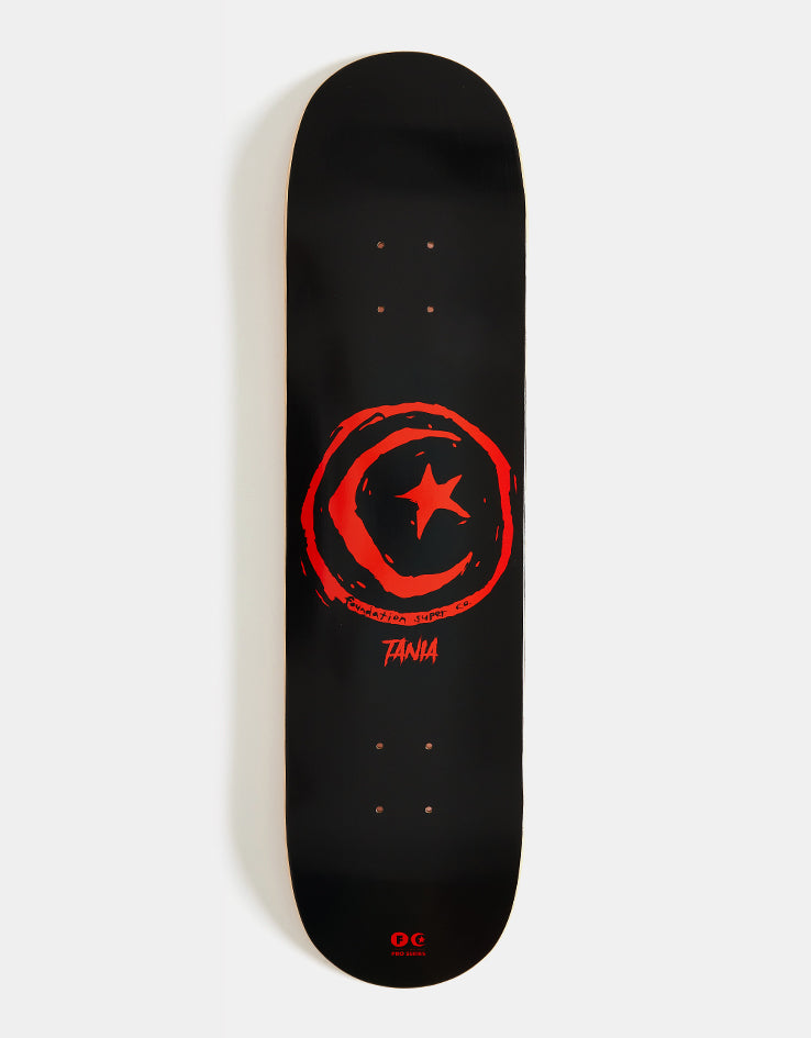 Foundation Cruz Star & Moon Skateboard Deck - 8"