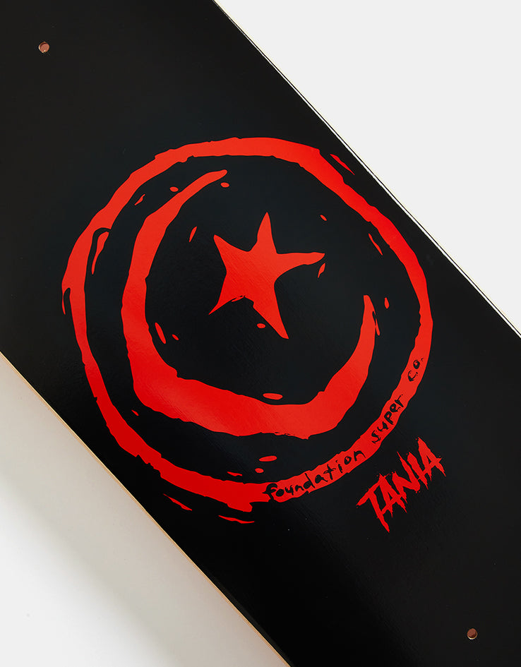 Foundation Cruz Star & Moon Skateboard Deck - 8"