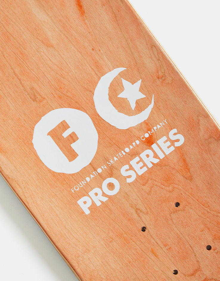 Foundation Cruz Star & Moon Skateboard Deck - 8"