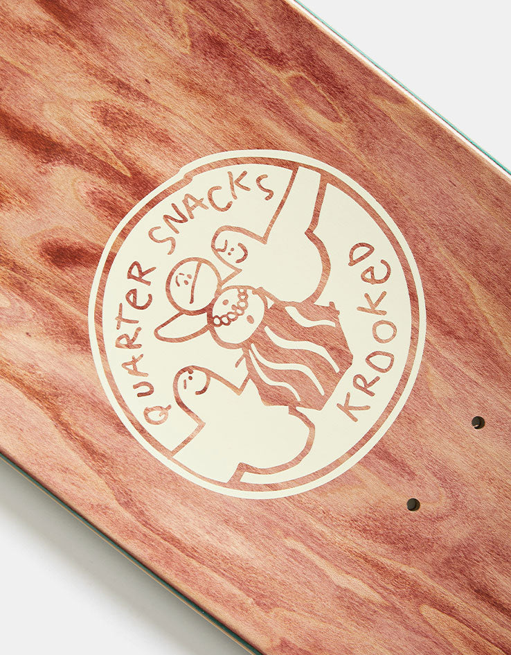 Krooked x Quartersnacks Get High Skateboard Deck - 8.25"