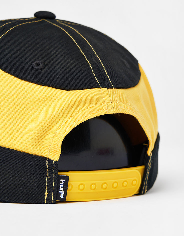 HUF Sector Snapback Cap - Black/Yellow