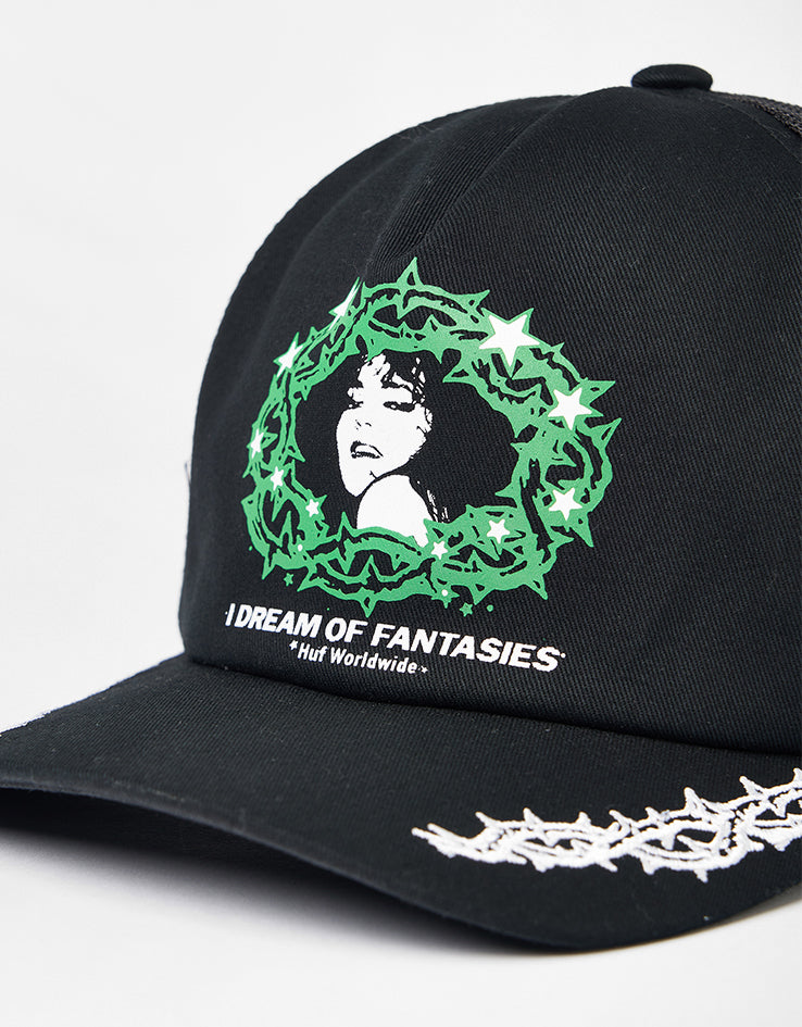 HUF Fantasies Trucker Cap - Black