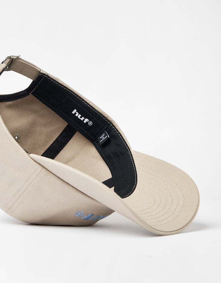 HUF 89 Embroidered 6 Panel CV Cap - Stone/Blue