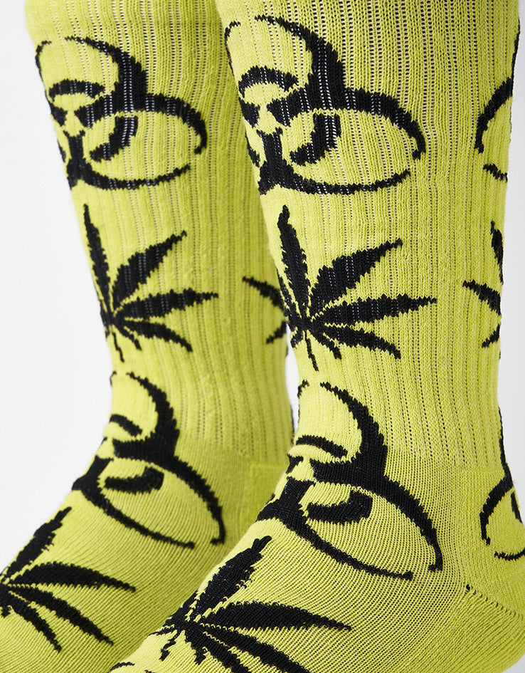 HUF Sector Plantlife Socks - Safety Green