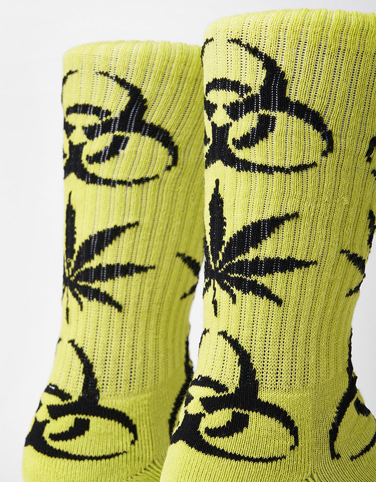 HUF Sector Plantlife Socks - Safety Green