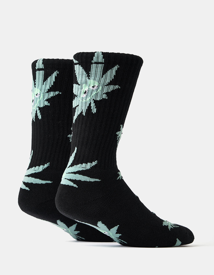 HUF Green Buddy Exhale Socks - Black