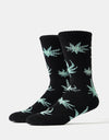 HUF Green Buddy Exhale Socks - Black