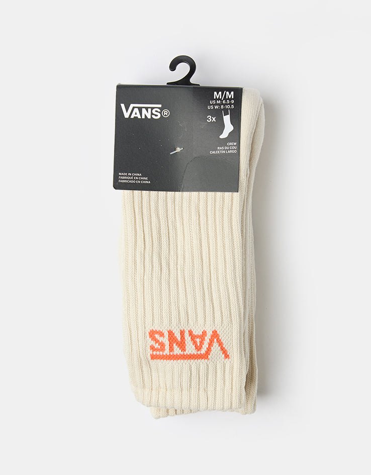Vans Classic 3 Pack Crew Socks - Turtledove