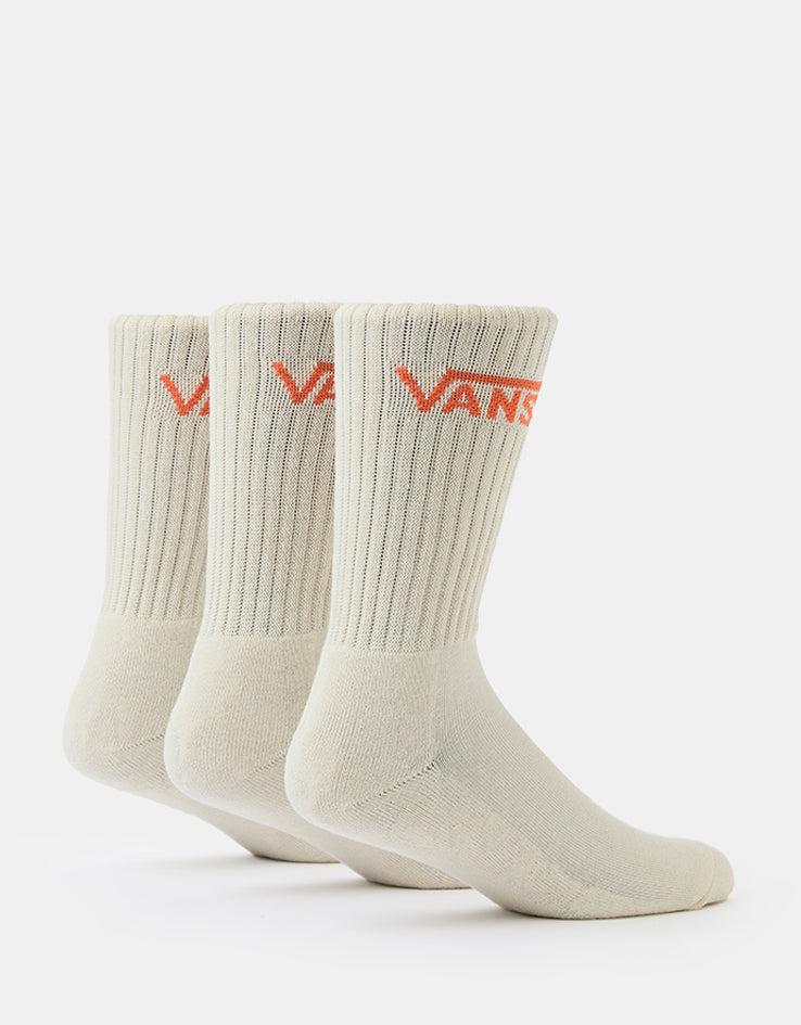 Vans Classic 3 Pack Crew Socks - Turtledove
