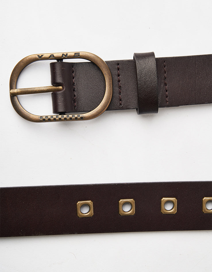 Vans Determined Leather Belt - Coal Brown