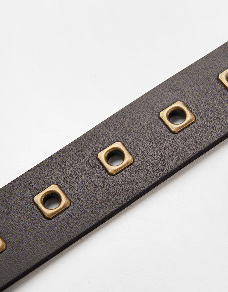 Vans Determined Leather Belt - Coal Brown