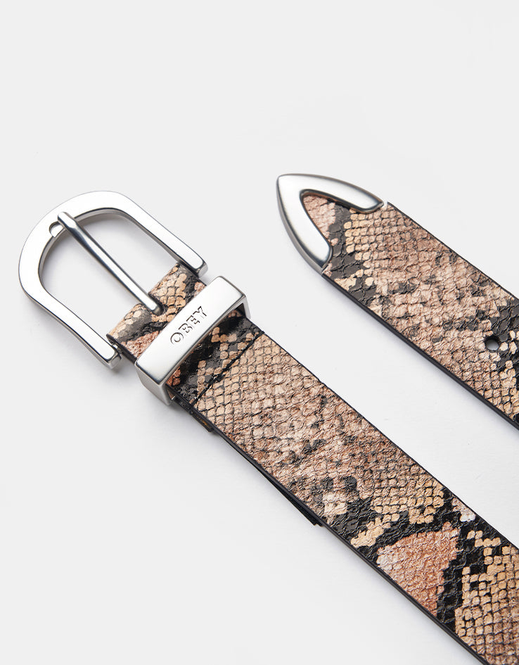 Obey Classic Leather Belt - Snake