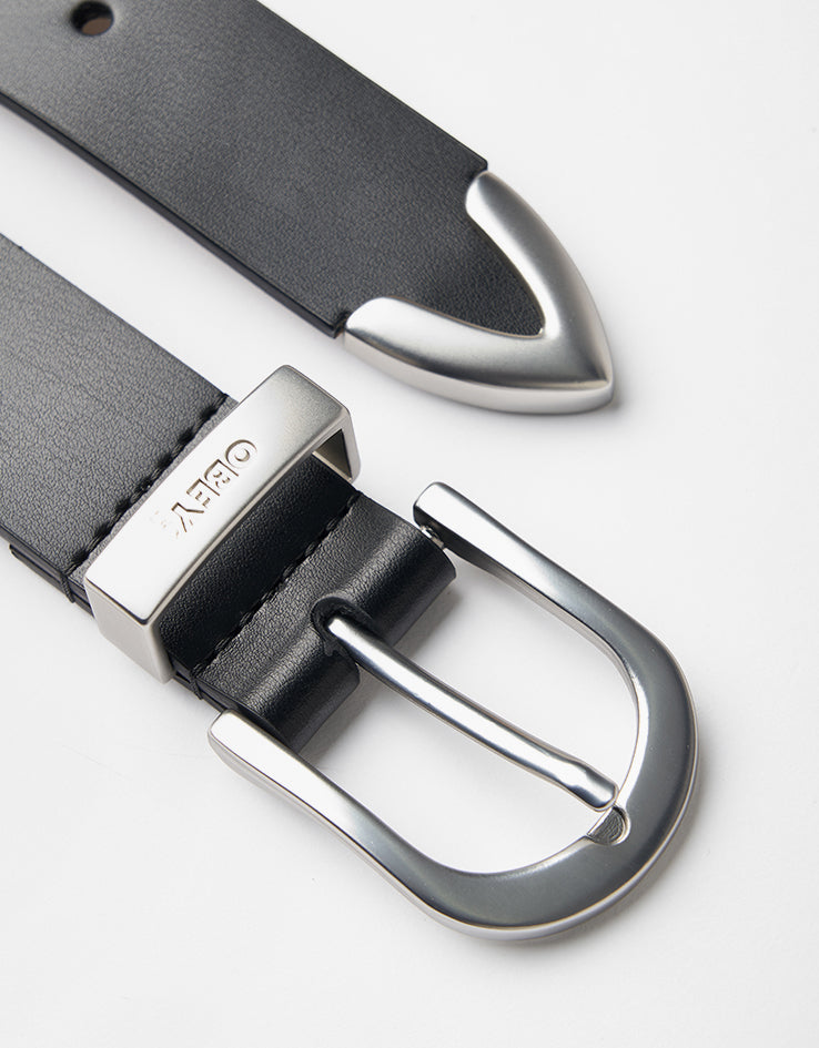 Obey Classic Leather Belt - Black